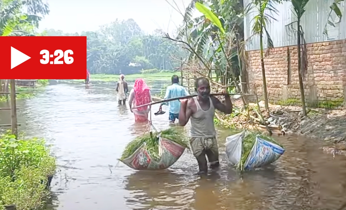 তৃতীয় দফায় তিস্তায় আবারও বন্যা, বিপদসীমার ওপরে তিস্তার পানি